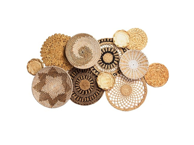 Decoraciones de playa para el hogar decoración de pared circular colorida liquidación barata