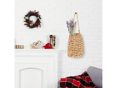 Cesta de Pared Boho Decoración del Hogar Decoración de Platos Redondos Arte