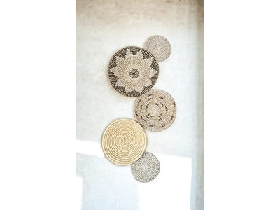 Decoración de pared de remo pintado con decoración de calabaza y jacinto de agua