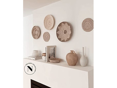 Decoración de pared de remo pintado con decoración de calabaza y jacinto de agua